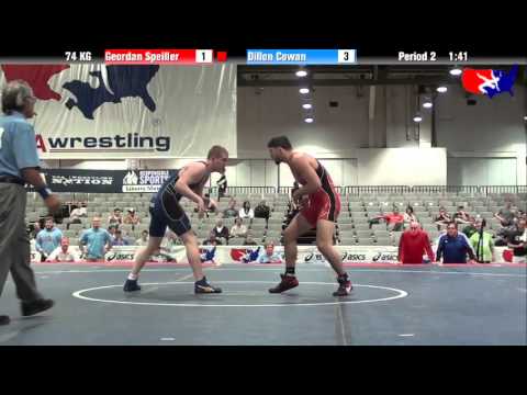 Geordan Speiller vs. Dillon Cowan at 2013 Junior Nationals - FILA - GR
