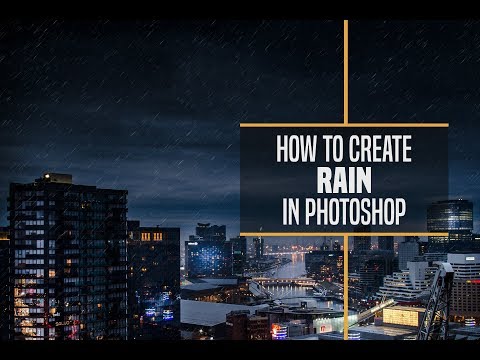 How to Create Rain in Photoshop - PHOTOSHOP TUTORIAL