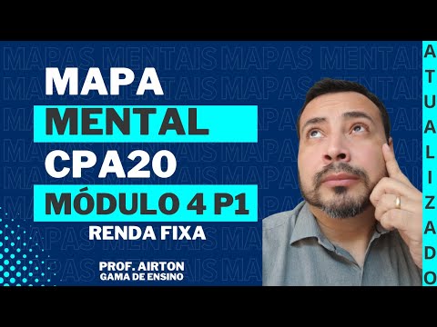 CPA20 MÓDULO 4 PARTE 1 | MAPA MENTAL | RESUMO  | RENDA FIXA E RISCOS