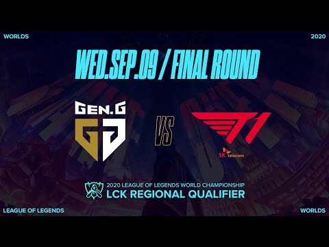 GEN vs T1 | FINALS H/L 09.09 | 2020 LoL WORLDS LCK REGIONAL QUALIFIER