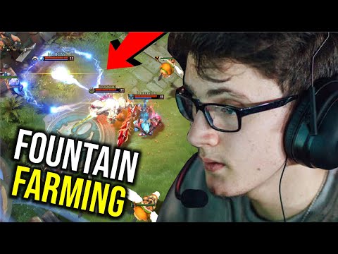 MIRACLE FOUNTAIN FARMING..!! Carry IO Combo with Tiny 15 Kills 7.24 | Dota 2