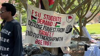 Pro-Palestine demonstration on Florida State campus demands university divestment from Israel
