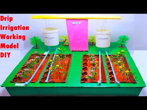 drip irrigation working model 3d inspire award science project diy howtofunda craftpiller