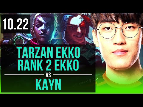 Tarzan EKKO vs KAYN (JUNGLE) | Rank 2 Ekko, Rank 7, 12/4/11, Dominating | KR Challenger | v10.22