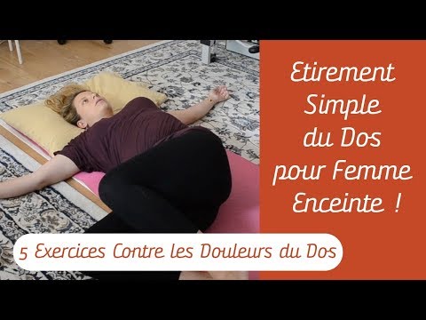 Etirement Simple du Dos pour Femme Enceinte - Exercices Contres les Douleurs de dos Enceinte!