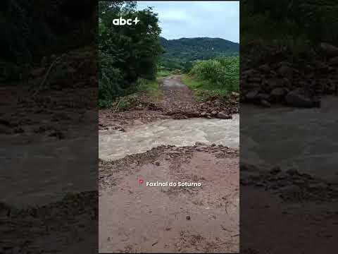 Municípios do centro do RS registram enxurrada nesta quinta-feira de Natal (25)