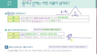 [초등과학 4-2 무료강의] 1. 식물의 생활 ② 들이나 산에는 어떤 식물이 살까요?
