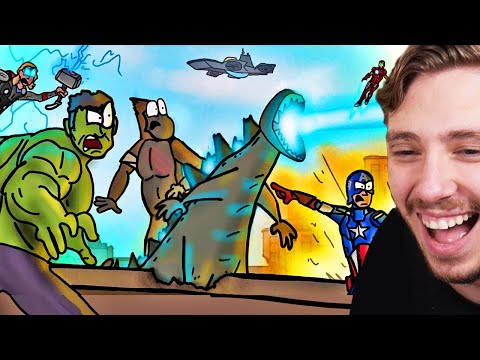 Reacting To GODZILLA vs MONKEY vs AVENGERS (Part 21)