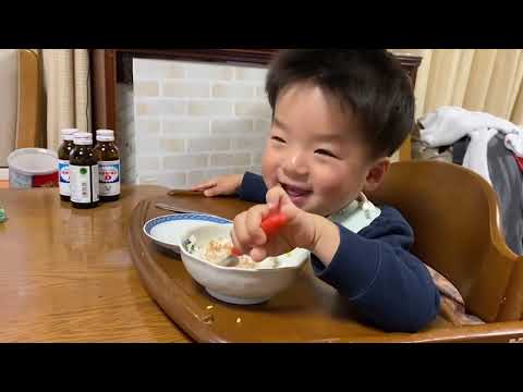 こども学科 【成長記録】1歳10ヶ月の息子、響「おいしい！」感情表現の発達段階