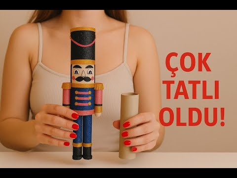 It turned out so cute! Making a Tin Soldier from Cardboard Rolls! ♻️DIY IDEA