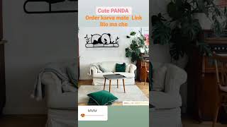 Cute PANDA wall art  #meesho #flipkart #art