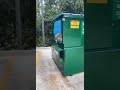 Guy approaches raccoon in dumpster and it jumps at him #shorts
