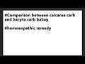 Comparison Between Calcarea Carb And Baryta Carb Babay For Homoeopathic Students ‍ ️ ️ ‍ ️