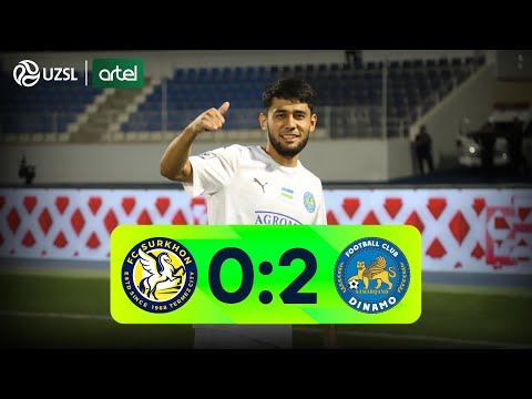 Superliga 24-tur. Surxon - Dinamo bahsida kiritilgan gollar va xavfli vaziyatlar (Highlights)
