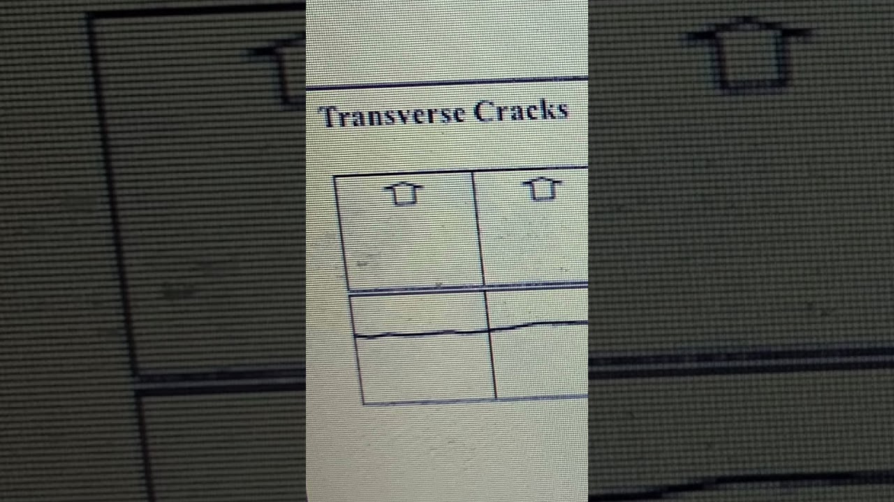 Longitudnal and transverse crack on pqc
