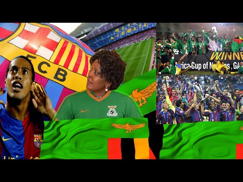 Barcelona legends vs zambia💃😃today live in zambia
