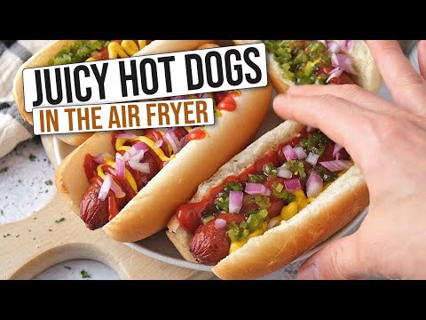 Juicy Air Fryer Hot Dogs [Simple Method]