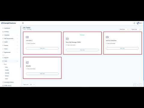 Manage Tasks and Actions