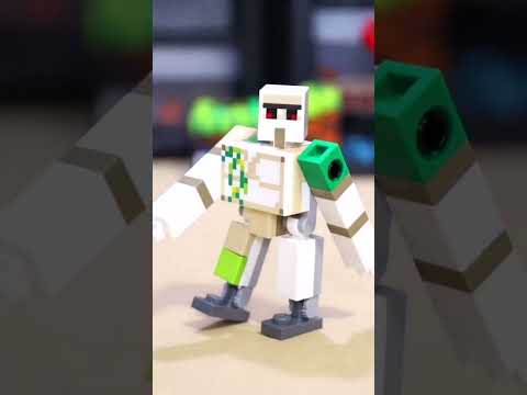 Lego Clips 1+ - Transforming a Minecraft Villager into an Epic Wizard with GameChanging Cape 1 #shorts #lego