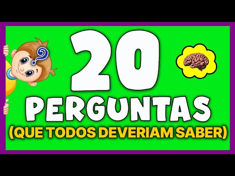 20 PERGUNTAS DE CONHECIMENTOS GERAIS QUE TODOS DEVERIAM SABER | QUIZ CONHECIMENTO GERAL | NOVO QUIZ