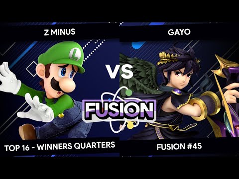 Fusion #45 - Z Minus (Luigi) vs Gayo (Dark Pit) - Top 16 - Winners Quarters