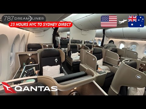 21 HOURS NEW YORK TO SYDNEY DIRECT on Qantas 787-9 in Business Class via Auckland