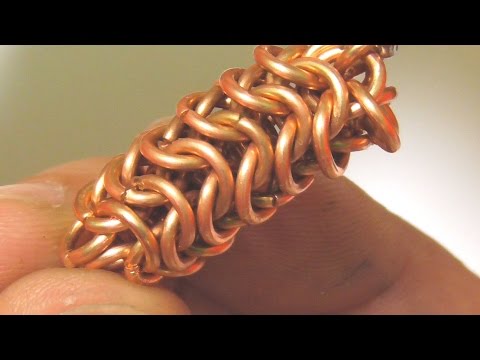 HOW TO DO ROUNDMAILLE CHAINMAILLE WEAVE