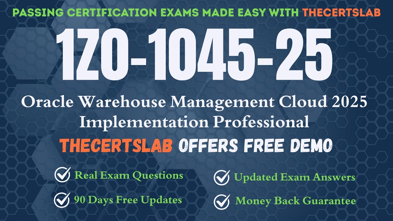 1Z0-1045-25 PDF Questions Oracle Warehouse Management Cloud 2025 Implementation Professional Exam