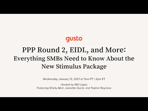 PPP Round 2, EIDL, and More: Everything SMBs Need to Know About the New Stimulus Package