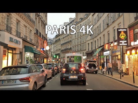 Paris Drive 4K - Sunset Drive - France