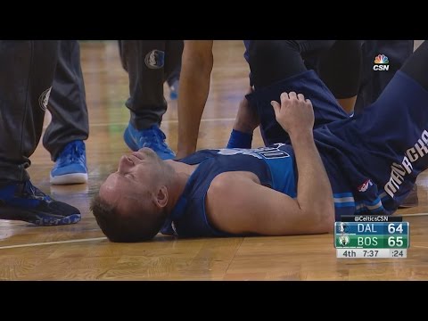 JJ Barea Leg Injury | Mavericks vs Celtics | November 11, 2016 | 2016-17 NBA Season