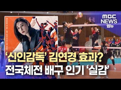 전국체전에서도 '배구' 인기