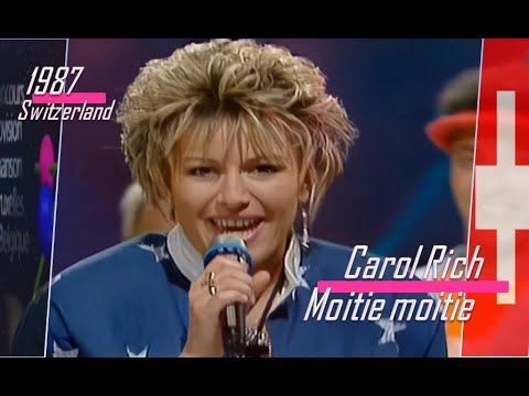 eurovision 1987 Switzerland 🇨🇭 Carol Rich - Moitié, moitié ᴴᴰ