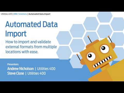 Automate IBM i Data Import from multiple formats and sources