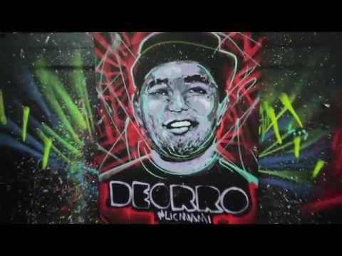 2014 LIC MIAMI FESTIVAL - DEORRO Announcement (PAINTING by David Garibaldi)