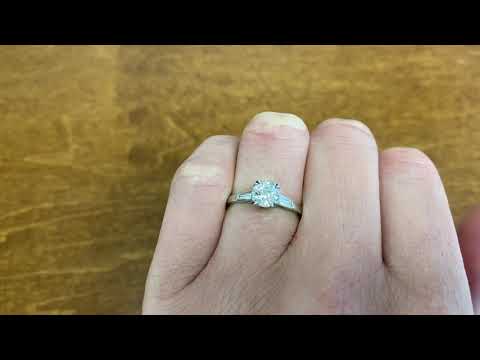 0.76ct Old European Cut Diamond Ring - Elm Park Ring - Hand Video