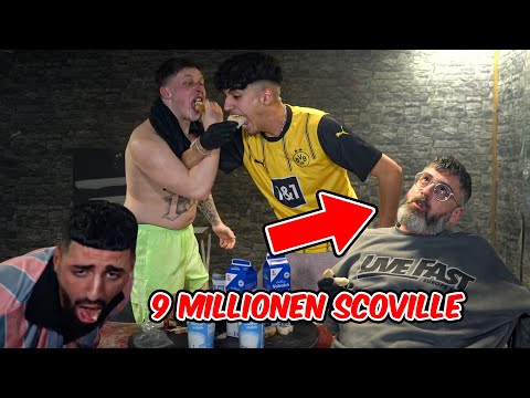 Jordan & Semih ESSEN 9,000,000 Million SCOVILLE with SIDO & EL DENO