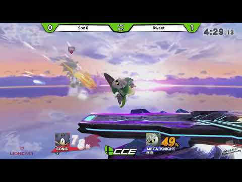 CCE Invitational - SonX (Sonic) vs Kweet (Metaknight) - Smash 4