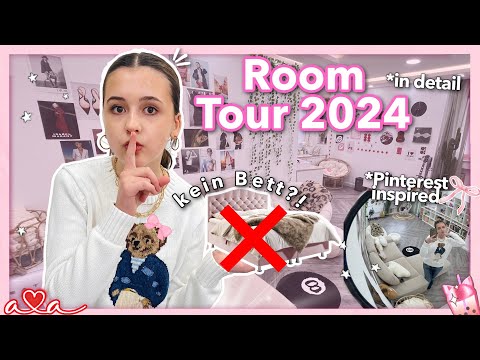 Room Tour 🎀 kein Bett im Zimmer?! 🪩 girly, aethetic, Pinterest inspired ⋆ ˚｡⋆౨ৎ˚ Alles Ava