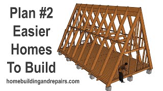 A Frame Home Using Floor And Rafter Beams With T&G 2x6 Sheathing - Plan #2 Framing Assembly Design