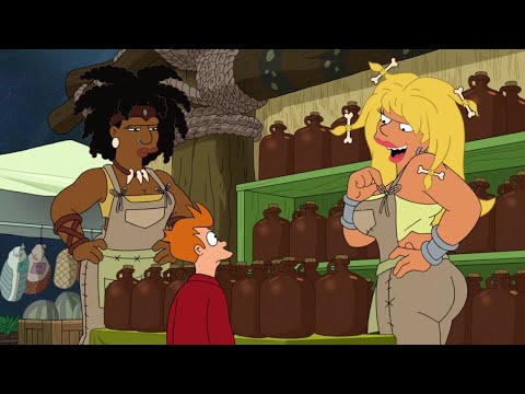 Female Muscle clip 111 - Futurama