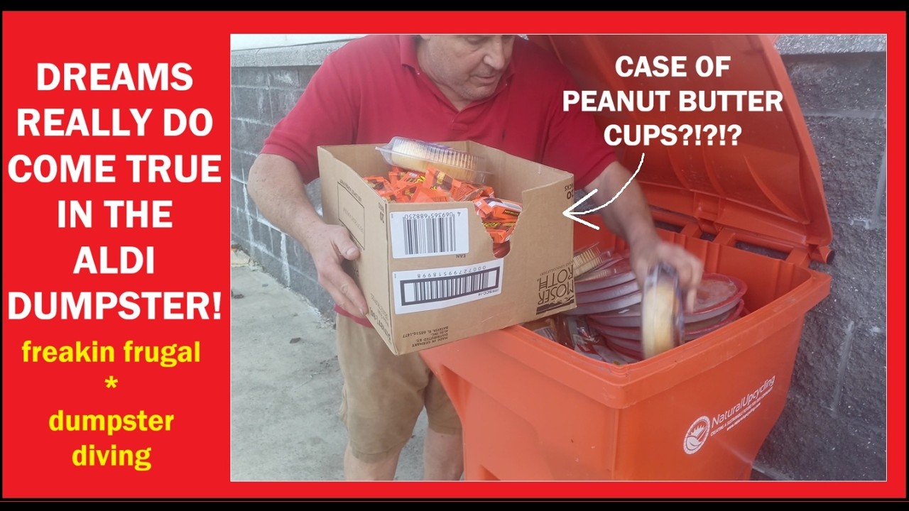DREAMS REALLY DO COME TRUE DUMPSTER DIVING AT ALDI!