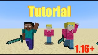 Player Statue Generator Tutorial - Vanilla Minecraft 1.16+