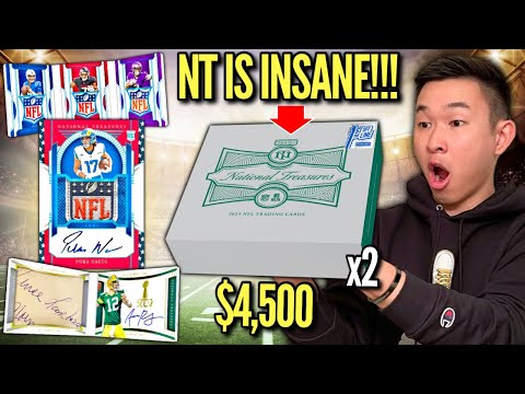THE NEW NT IS THE CRAZIEST ONE YET! 😳🔥 2023 Panini National Treasures Football FOTL Hobby Box Review