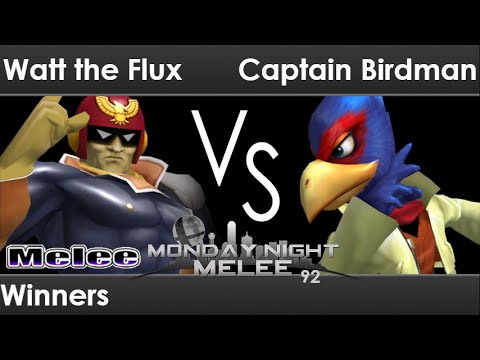 MNM 92 - Watt the Flux (C Falcon) vs UNT | Captain Birdman (Falco) Winners - Melee