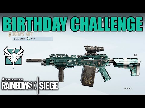 Zofia's Gift Weapon Skin Birthday Challenge - Rainbow Six Siege
