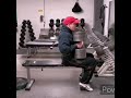 180 pound dumbbell press for 3 reps (82kgs)