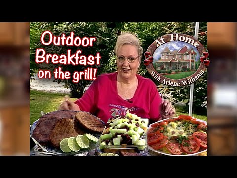 Cooking an Outdoor Breakfast on the Grill! (Recipes in Description)