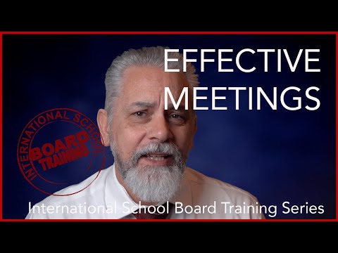 Effective Board Meetings