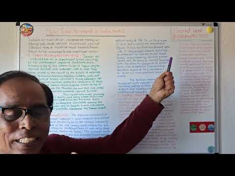 776)Major Tribal movements in India(OdiaVideo)=Part=1(+3 5th Sem+DSE-2)